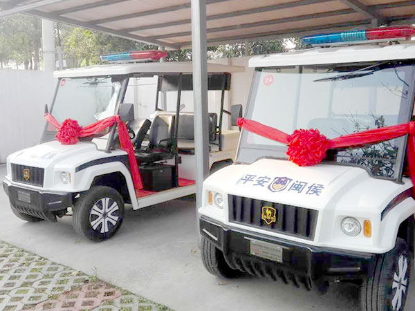 福建瑪西爾悍馬電動巡邏車交付使用